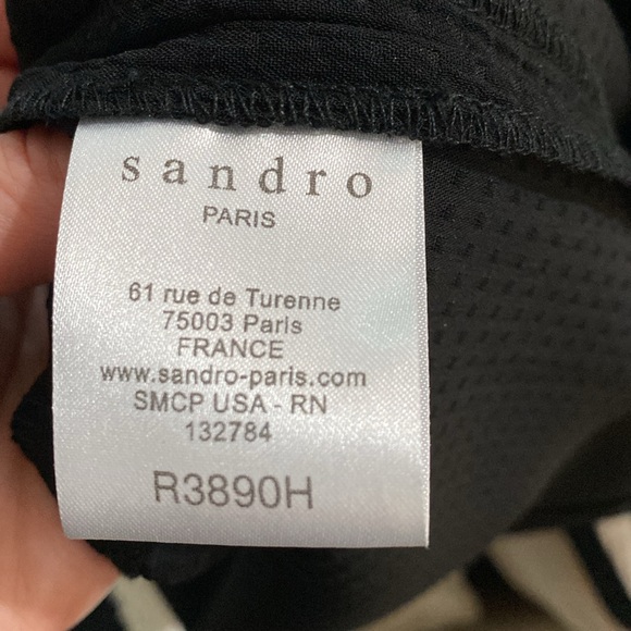 Sandro Black Dress - Size 2 - NWT - Picture 7 of 7